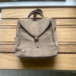 Taupe Suede handbag/backpack